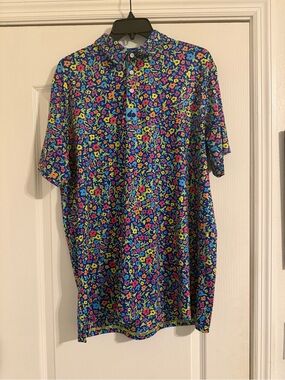 Pins & Aces floral golf polo